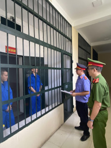 Viện kiểm sát nhân dân huyện Nam Sách kiểm sát trực tiếp  tại Nhà tạm giữ Công an huyện Nam Sách