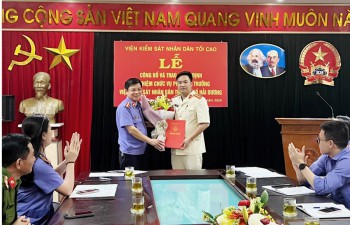 Công bố Quyết định bổ nhiệm Phó viện trưởng Viện kiểm sát nhân dân thành phố Hải Dương