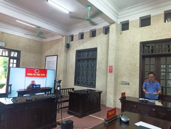 Viện KSND tỉnh Hải Dương phối hợp với Tòa án nhân dân tỉnh tổ chức phiên tòa xét xử trực tuyến