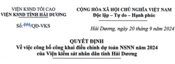 Quyết định công bố về việc công khai điều chỉnh dự toán NSNN năm 2024