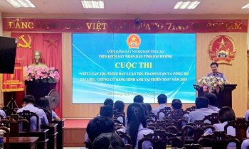 Viện kiểm sát nhân dân tỉnh Hải Dương tổ chức cuộc thi: “Viết luận tội, trình bày luận tội, tranh luận và công bố tài liệu, chứng cứ bằng hình ảnh tại phiên tòa” năm 2024