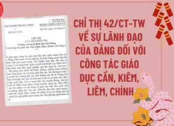 Chỉ thị số 42-CT/TW của Bộ Chính trị về công tác giáo dục cần, kiệm, liêm, chính, chí công vô tư