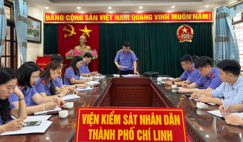 VKSND tỉnh Hải Dương công bố Quyết định kiểm tra tại VKSND TP Chí Linh
