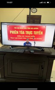 Tòa án huyện Gia Lộc tổ chức phiên tòa trực tuyến  xét xử  vụ án hình sự