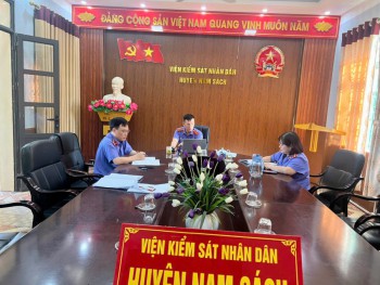 Chi bộ Viện kiểm sát nhân dân huyện Nam Sách tổng kết 10 năm thực hiện Chỉ thị 05-CT/TW ngày 15/5/2016 của Bộ chính trị