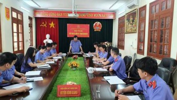 VKSND huyện Bình Giang sơ kết công tác kiểm sát 6 tháng đầu năm