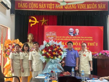 Đại hội Chi bộ Viện kiểm sát nhân dân thị xã Kinh Môn  nhiệm kỳ 2025-2027