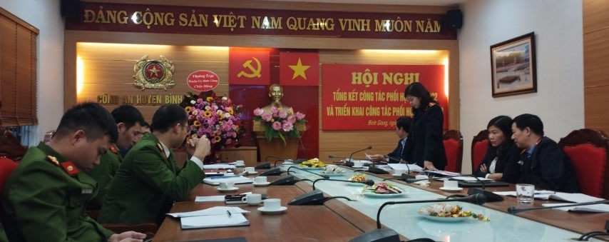 Hội nghị công tác phối hợp ba ngành làm án huyện Bình Giang  năm 2023