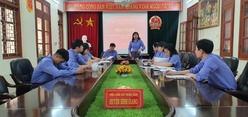 Hội nghị cán bộ, công chức, người lao động Viện kiểm sát nhân dân huyện Bình Giang