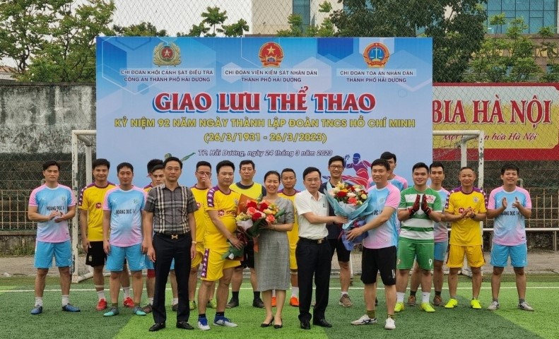 Viện KSND TP Hải Dương phối hợp tổ chức giao lưu thể thao kỉ niệm ngày thành lập đoàn TNCS Hồ Chí Minh (26/3/1931 – 26/3/2023);