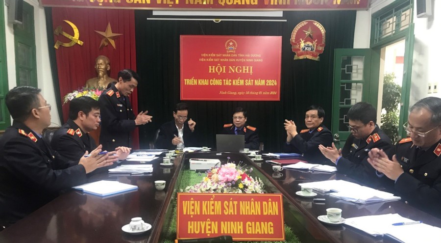 01 VKSND huyện Ninh Giang triển khai công tác năm 2024 3